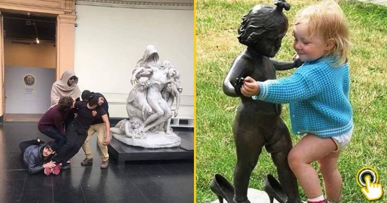 share-funny-people-posing-with-statues
